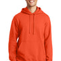 Port & Company Mens Fan Favorite Fleece Hooded Sweatshirt Hoodie - Orange