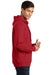Port & Company PC850H Mens Fan Favorite Fleece Hooded Sweatshirt Hoodie Cardinal Red Side