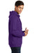 Port & Company PC850H Mens Fan Favorite Fleece Hooded Sweatshirt Hoodie Purple Side