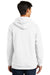 Port & Company PC850H Mens Fan Favorite Fleece Hooded Sweatshirt Hoodie White Back
