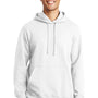 Port & Company Mens Fan Favorite Fleece Hooded Sweatshirt Hoodie - White