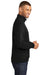 Port & Company PC850Q Mens Fan Favorite Fleece 1/4 Zip Sweatshirt Black Side