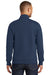 Port & Company PC850Q Mens Fan Favorite Fleece 1/4 Zip Sweatshirt Navy Blue Back