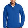 Port & Company Mens Fan Favorite Fleece 1/4 Zip Sweatshirt - True Royal Blue