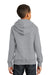 Port & Company PC850YH Youth Fan Favorite Fleece Hooded Sweatshirt Hoodie Heather Grey Back