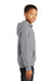 Port & Company PC850YH Youth Fan Favorite Fleece Hooded Sweatshirt Hoodie Heather Grey Side