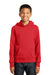 Port & Company PC850YH Youth Fan Favorite Fleece Hooded Sweatshirt Hoodie Red Front