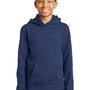 Port & Company Youth Fan Favorite Fleece Hooded Sweatshirt Hoodie - Team Navy Blue