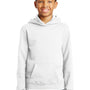Port & Company Youth Fan Favorite Fleece Hooded Sweatshirt Hoodie - White