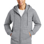 Port & Company Mens Fan Favorite Fleece Full Zip Hooded Sweatshirt Hoodie - Heather Grey