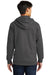 Port & Company PC850ZH Mens Fan Favorite Fleece Full Zip Hooded Sweatshirt Hoodie Charcoal Grey Back