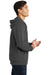 Port & Company PC850ZH Mens Fan Favorite Fleece Full Zip Hooded Sweatshirt Hoodie Charcoal Grey Side