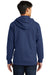 Port & Company PC850ZH Mens Fan Favorite Fleece Full Zip Hooded Sweatshirt Hoodie Navy Blue Back