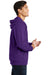 Port & Company PC850ZH Mens Fan Favorite Fleece Full Zip Hooded Sweatshirt Hoodie Purple Side
