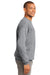 Port & Company PC90 Mens Essential Fleece Crewneck Sweatshirt Heather Grey Side