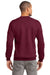 Port & Company PC90 Mens Essential Fleece Crewneck Sweatshirt Cardinal Red Back