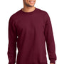 Port & Company Mens Essential Pill Resistant Fleece Crewneck Sweatshirt - Cardinal Red