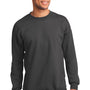 Port & Company Mens Essential Pill Resistant Fleece Crewneck Sweatshirt - Charcoal Grey