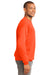 Port & Company PC90 Mens Essential Fleece Crewneck Sweatshirt Safety Orange Side