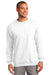 Port & Company PC90 Mens Essential Fleece Crewneck Sweatshirt White Front