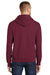 Port & Company PC90H Mens Essential Fleece Hooded Sweatshirt Hoodie Cardinal Red Side