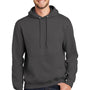 Port & Company Mens Essential Pill Resistant Fleece Hooded Sweatshirt Hoodie - Charcoal Grey