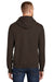 Port & Company PC90H Mens Essential Fleece Hooded Sweatshirt Hoodie Chocolate Brown Side