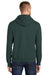 Port & Company PC90H Mens Essential Fleece Hooded Sweatshirt Hoodie Dark Green Side