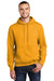 Port & Company PC90H Mens Essential Fleece Hooded Sweatshirt Hoodie Gold Front
