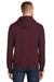 Port & Company PC90H Mens Essential Fleece Hooded Sweatshirt Hoodie Maroon Side