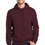Port & Company Mens Essential Pill Resistant Fleece Hooded Sweatshirt Hoodie - Maroon