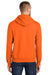 Port & Company PC90H Mens Essential Fleece Hooded Sweatshirt Hoodie Safety Orange Side