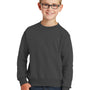 Port & Company Youth Core Pill Resistant Fleece Crewneck Sweatshirt - Charcoal Grey