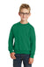 Port & Company PC90Y Youth Core Fleece Crewneck Sweatshirt Kelly Green Front