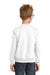 Port & Company PC90Y Youth Core Fleece Crewneck Sweatshirt White Back