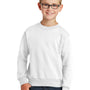 Port & Company Youth Core Pill Resistant Fleece Crewneck Sweatshirt - White