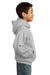 Port & Company PC90YH Youth Core Fleece Hooded Sweatshirt Hoodie Ash Grey Side