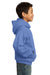 Port & Company PC90YH Youth Core Fleece Hooded Sweatshirt Hoodie Carolina Blue Side