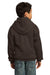 Port & Company PC90YH Youth Core Fleece Hooded Sweatshirt Hoodie Chocolate Brown Back