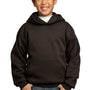 Port & Company Youth Core Pill Resistant Fleece Hooded Sweatshirt Hoodie - Dark Chocolate Brown