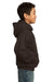 Port & Company PC90YH Youth Core Fleece Hooded Sweatshirt Hoodie Chocolate Brown Side