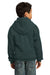 Port & Company PC90YH Youth Core Fleece Hooded Sweatshirt Hoodie Dark Green Back