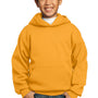 Port & Company Youth Core Pill Resistant Fleece Hooded Sweatshirt Hoodie - Gold
