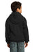 Port & Company PC90YH Youth Core Fleece Hooded Sweatshirt Hoodie Black Back