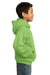 Port & Company PC90YH Youth Core Fleece Hooded Sweatshirt Hoodie Lime Green Side