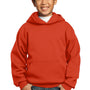 Port & Company Youth Core Pill Resistant Fleece Hooded Sweatshirt Hoodie - Orange