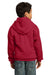 Port & Company PC90YH Youth Core Fleece Hooded Sweatshirt Hoodie Red Back