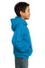 Port & Company PC90YH Youth Core Fleece Hooded Sweatshirt Hoodie Sapphire Blue Side