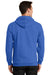 Port & Company PC90ZH Mens Essential Fleece Full Zip Hooded Sweatshirt Hoodie Royal Blue Back