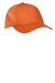 Port Authority PWU Mens Adjustable Hat Carrot Orange Front